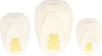 Vaessen Creative Pons Set - Figuurpons - Beren - 3 st. - 1,2 tot 3,4 cm