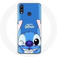 Maniacase Hoesje voor Huawei P20 Lite Stitch schattige blauwe achtergrond