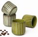 Set de 4 tasses à expresso faites à la main 180 ml sans anse