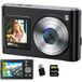 SZSMART DC325 appareil photo numérique – 8K, 96 MP, double écran, wifi, autofocus, 60 filtres, pour vloggers + carte mémoire 128 Go