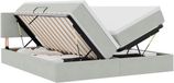 vidaXL Opbergbed met hoofdeinde 2-persoons Lichtgrijs