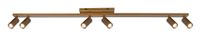 Freelight Spot Scolo 6 lichts L 119 cm brons goud