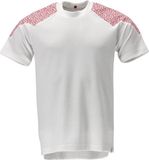 Mascot Food & Care T-shirt, manches courtes, blanc/rouge signal, XL