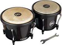 Meinl Headliner Bongos HB50BK, zwart, zwart HW - Bongo