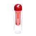 Yoko Design 1429 fles Detox met theezeef kunststof 25 x 7,2 x 7,2 cm