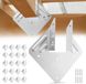 Vevor 25 Stuks Houtverbinders, Balkverbinders, Paaldragers, Binnenafmetingen 40x21x63MM