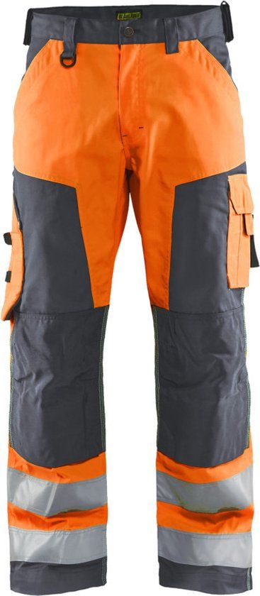 Blåkläder Werkbroek High Vis zonder spijkerzakken 1566-1811 - High Vis Oranje/Medium Grijs - C48
