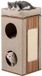 Carton poteau griffoir pour chat, modèle AG21199RCDE, 77,5 cm, beige/naturel