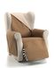 Cardenal Textil Rubi bankovertrek, tweekleurig, omkeerbaar, polyester, ecru/beige, 1 vierkant/relax