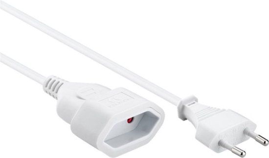 DSIT Stroom verlengkabel - 2m - Wit