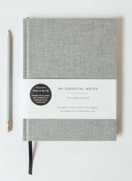 Essencio My Essential Notes - Persoonlijk dagboek - en - Essencio - Hardcover - lichtgrijs
