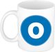 Bellatio Decorations Shoppartners Bv Koffie mok met de letter O - beker - blauw - 300 ml