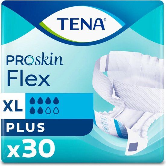 Tena Flex Plus Extra Large - 30 stuks - Incontinentie luiers - Super - Unisex