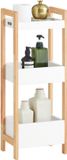 SoBuy Badkamerrek - Multifunctionele Plank in Wood Composite