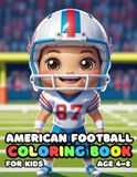 American Football Coloring For Kid Book Age 4-8