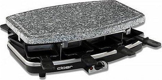 Cloer 6430 Steen-/Raclettegrill - Zwart