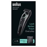 Braun BeardTrimmer 3 BT3411 - Tondeuse pour hommes - 50 minutes d'autonomie - Noir/Vert