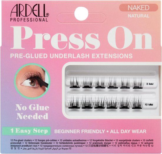 Ardell Press On Pre-Glued Underlash Extensions Naked Natural Mini Set
