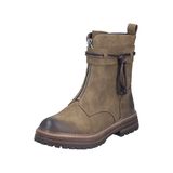 Rieker 93068 Biker Boots Dames Groen Maat 38