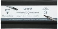 Clairefontaine Layout book voor alcoholmarkers 11 x 22 cm 220 gr