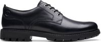 Clarks Leren Instapschoenen Met Veters Zwart