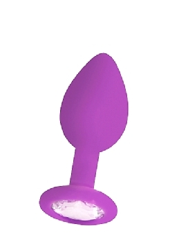 Ouch! Diamond Butt Plug - Regular - Purple