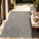 Paco Home Tapis de balcon, terrasse et cuisine d'intérieur/extérieur, motif chiné uni, 140x200 cm
