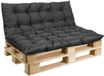 AIO FACTORY GardenComfort Lounge - Set de coussins de palette - Étanche - Noir