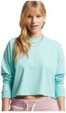 Superdry Vintage Crop T-shirt Lange Mouwen Blauw XS Vrouw