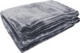 POYET MOTTE Plaid microflanelle 130x170 cm grijs