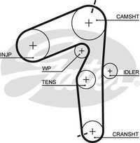 GATES 5500XS Powergrip Timing Belt - Mini Mini - Frans