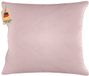 Intirilife 2x decoratieve fluwelen kussenhoezen 40x40 cm roze