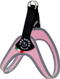 Tre Ponti Fibbia Basic Hondenharnas Roze & Reflecterend - 28-37 cm