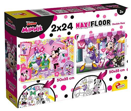Liscianigiochi Lisciani Giochi – Disney Puzzel Supermaxi 2 x 24 Minnie Mouse Puzzel voor kinderen, 86603