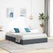 vidaXL lit de rangement gris foncé 153 x 207 cm velours