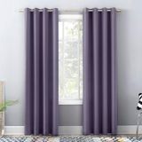 Sun Zero Barrow 2-pack effen totale verduisterende tule gordijnpaneel paar, 54 "x 84", lavendel