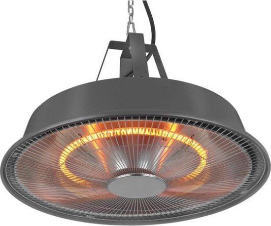 Perel Terrasverwarmer - 1500W - Hangend - Zwart/Retro