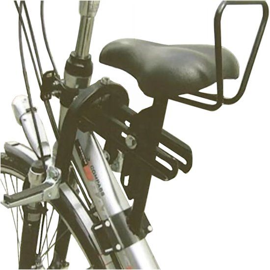 VELO Zadel op stang Fietsstoeltje Model 4 - Zwart - Zadel op stang - 10-40 kg - Voor