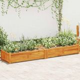 vidaXL - Jardinière - surélevée - 200x50x25 cm - bois d'acacia