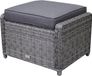 AVH-Collectie AVH Outdoor Tuinmeubelen Ibiza XL voetenbank 63x55xH43 cm antraciet