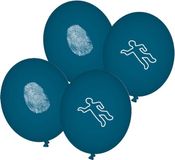 Merkloos / Sans marque Ballonnen Detective Blauwe Ballonnen 24 stuks 90 cm
