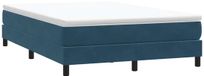 vidaXL Boxspring zonder matras fluweel donkerblauw 140x210 cm