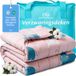 Ella Sleeps Couverture lestée enfant 2,4kg - 90 x 120cm - Hippopotame rose - Coton OEKO-TEX - Weighted Blanket