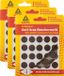 Deltafix Anti-krasvilt - 60x - bruin - 17 mm - rond - zelfklevend - meubel beschermvilt