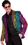 Widmann Paillettencolbert regenboog luipaard