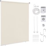 Merkloos Rolgordijn Thermo Verduisterend Beige 160 x 240 cm