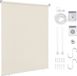Merkloos Rolgordijn Thermo Verduisterend Beige 160 x 240 cm