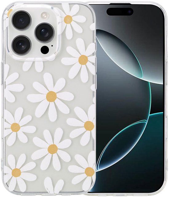 imoshion Hoesje - Geschikt voor Apple iPhone 16 Pro - Daisy Flower