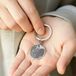 YourSurprise Gepersonaliseerde foto sleutelhanger - cirkel - Zilver