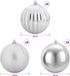 vidaXL Kerstbalset XL 15 stuks Zilver Kunststof Ø 10 cm